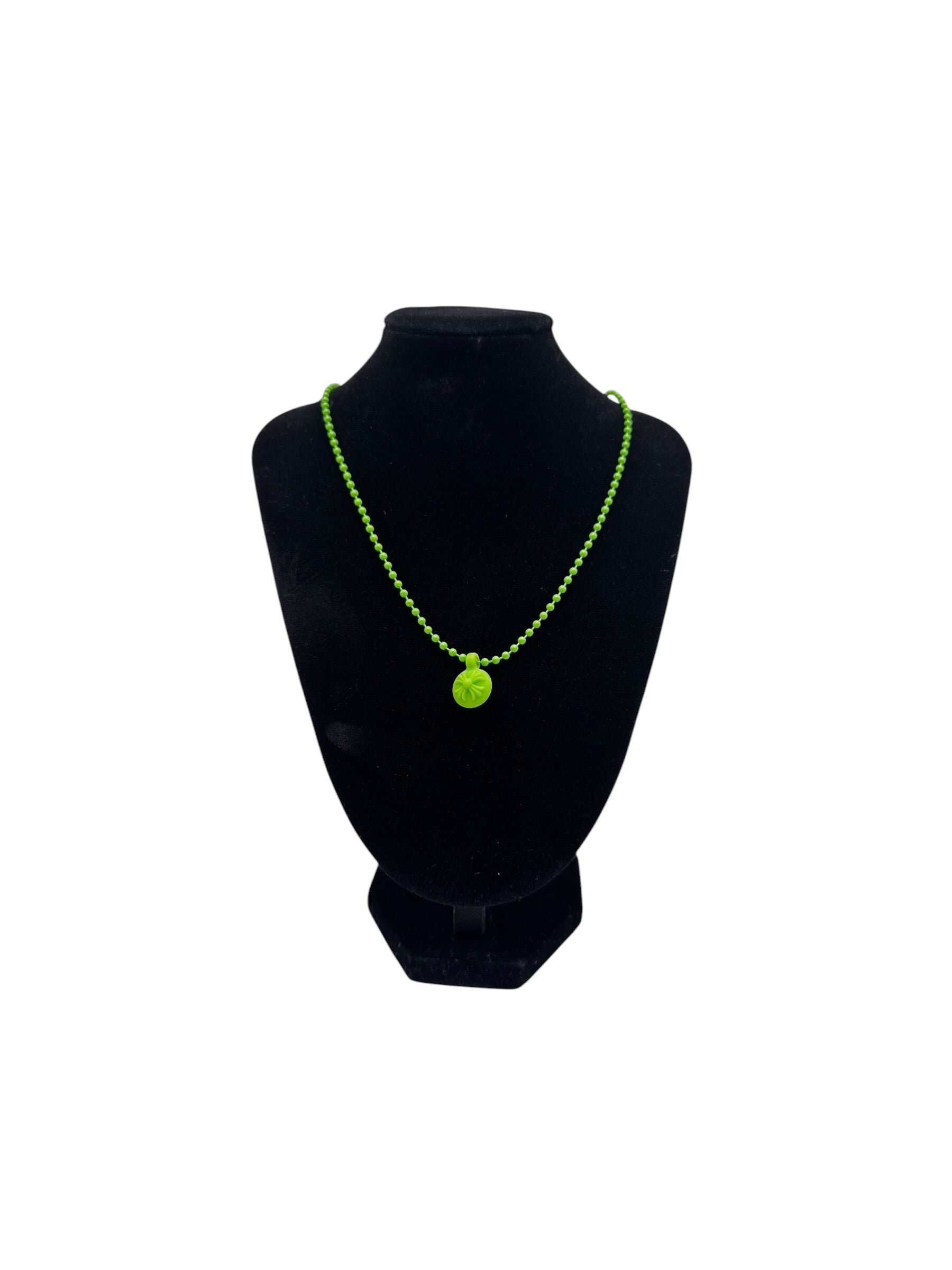 Chrome Hearts Green Crossball Necklace