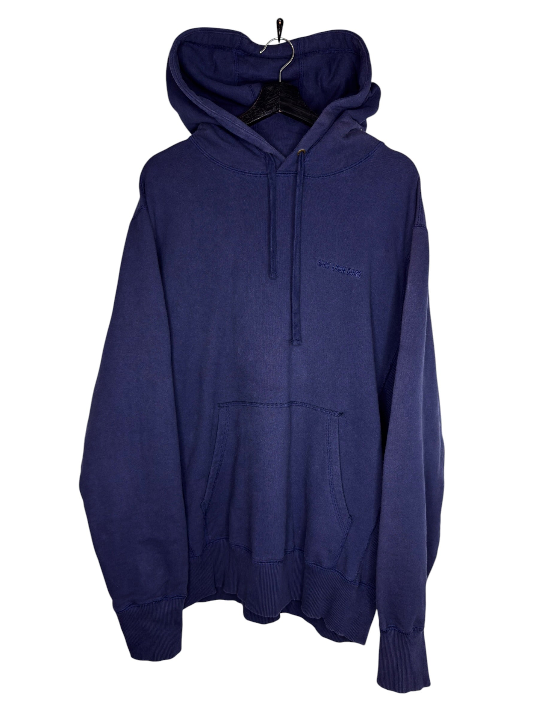 Aime Leon Dore Navy Logo Hoodie (XL)