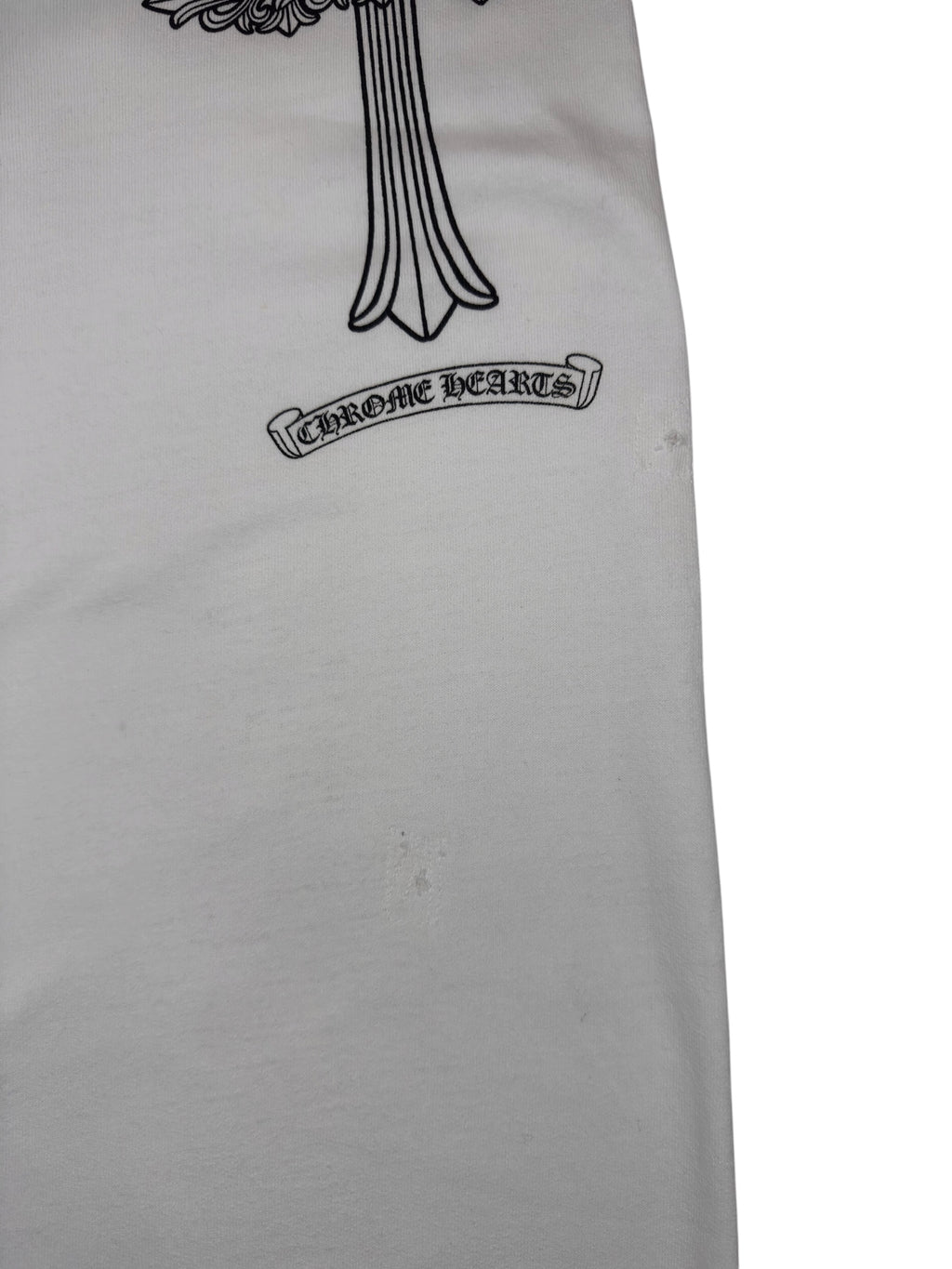 Chrome Hearts Y2K White Cross Sweats (XL)