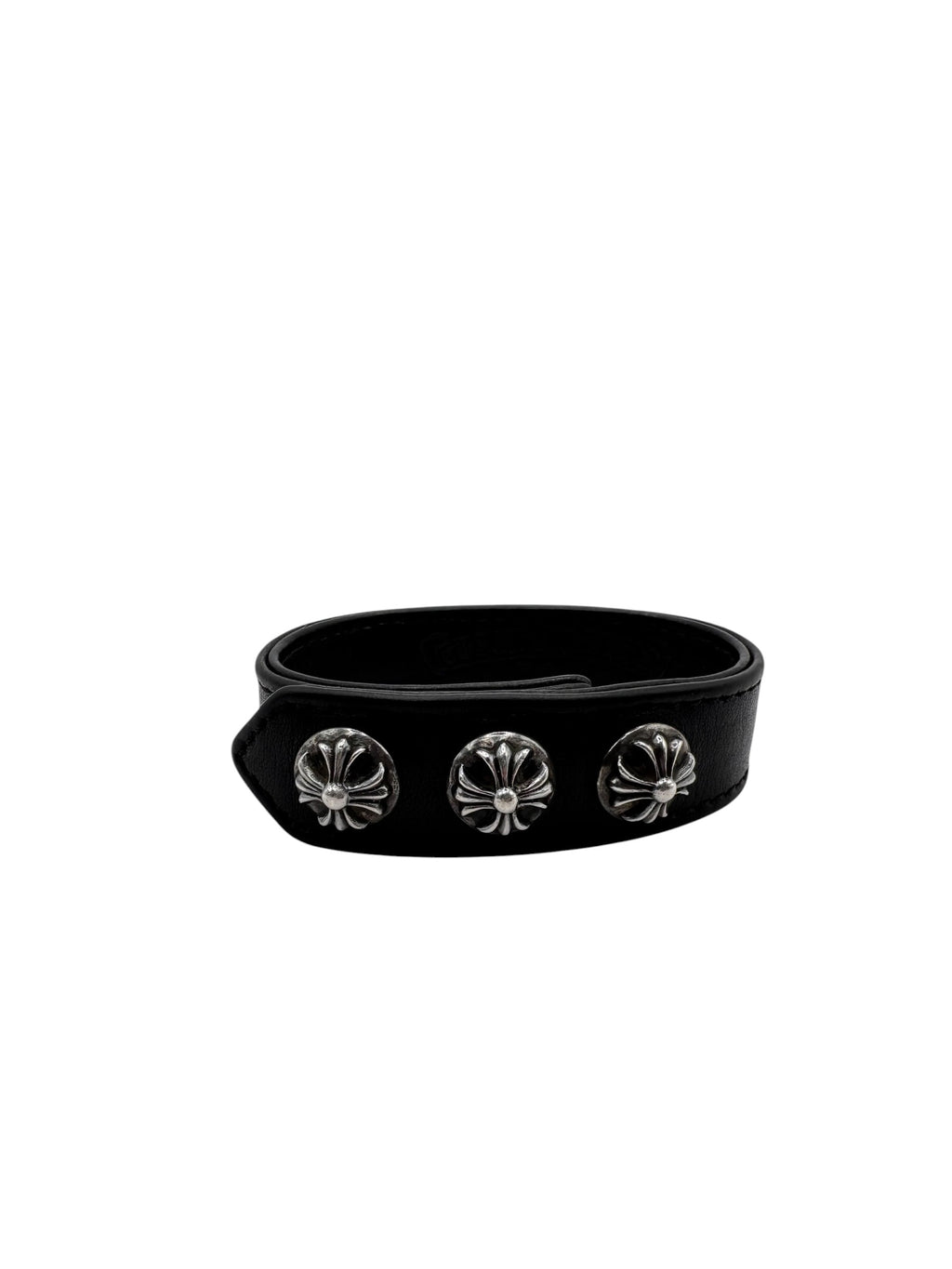 Chrome Hearts Cross Leather Bracelet