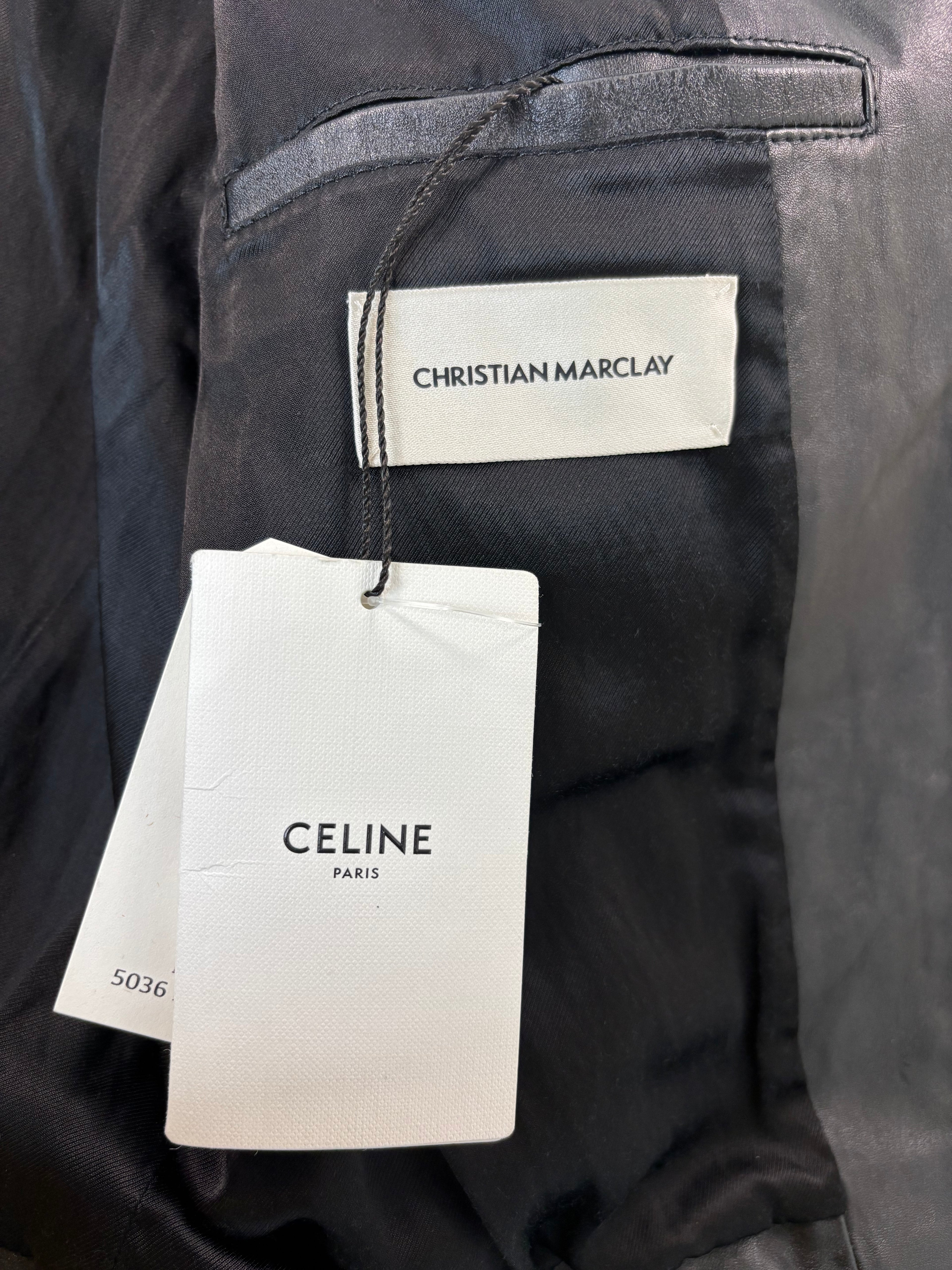 Celine Christian Marclay Leather Jacket (48)
