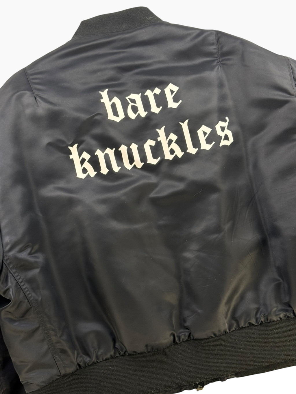 Bare Knuckles Safety Pin Bomber Jacket