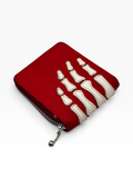 Kapital Bones Leather Wallet Red