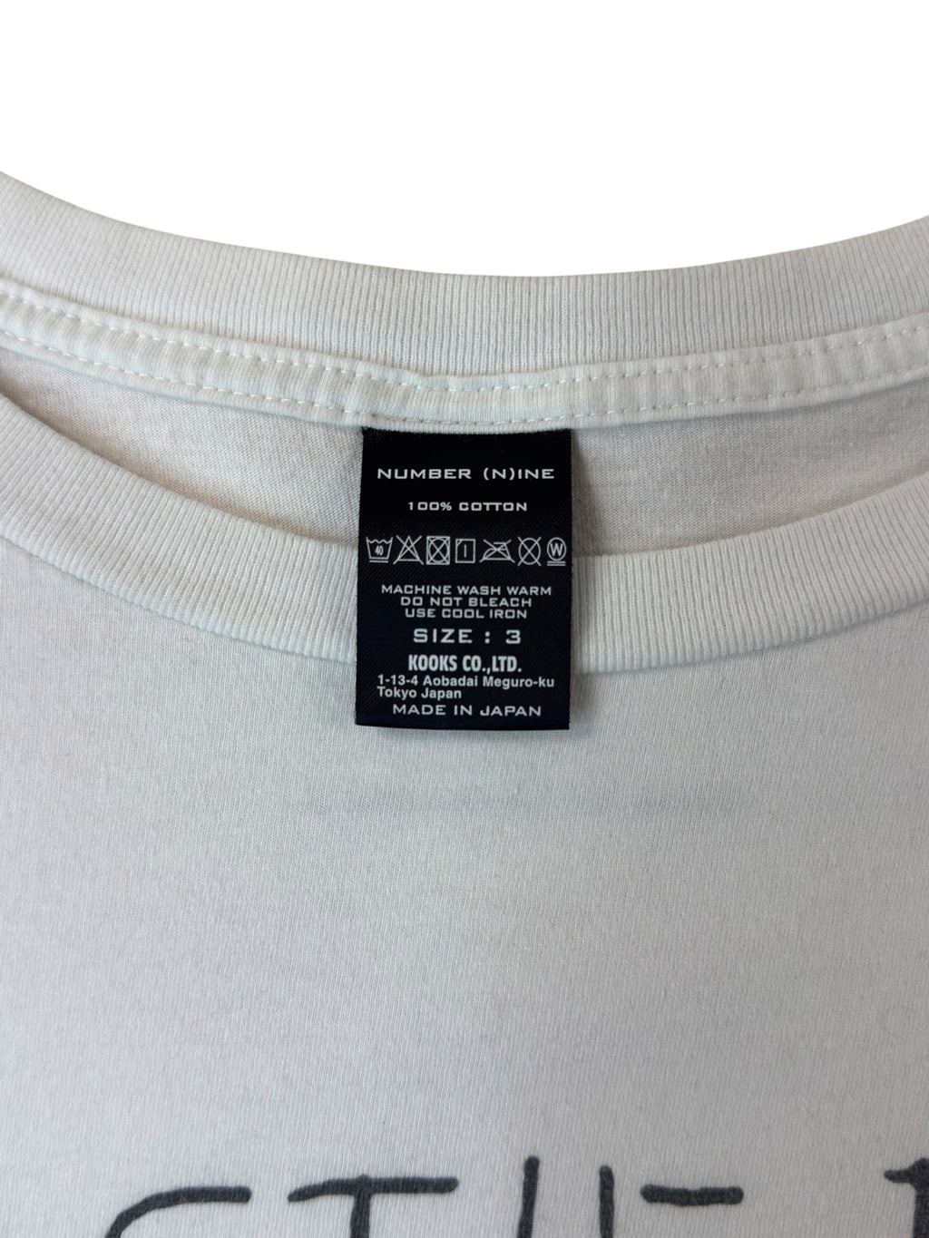 Number (N)ine Beastie Boys Tee