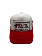 Chrome Hearts 90s Red Fuck Trucker Hat