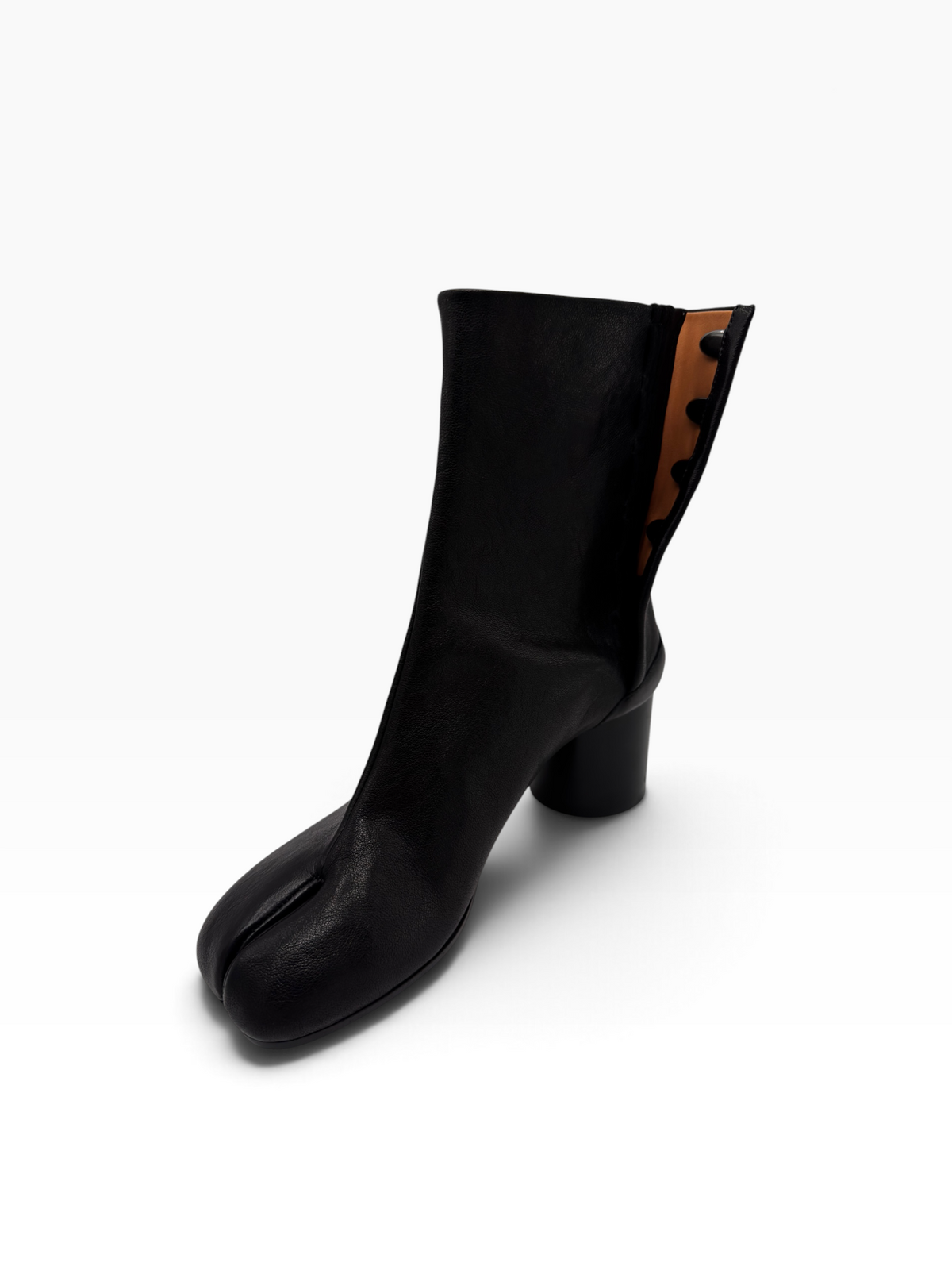Maison Margiela Leather Tabi Ankle Boots Black