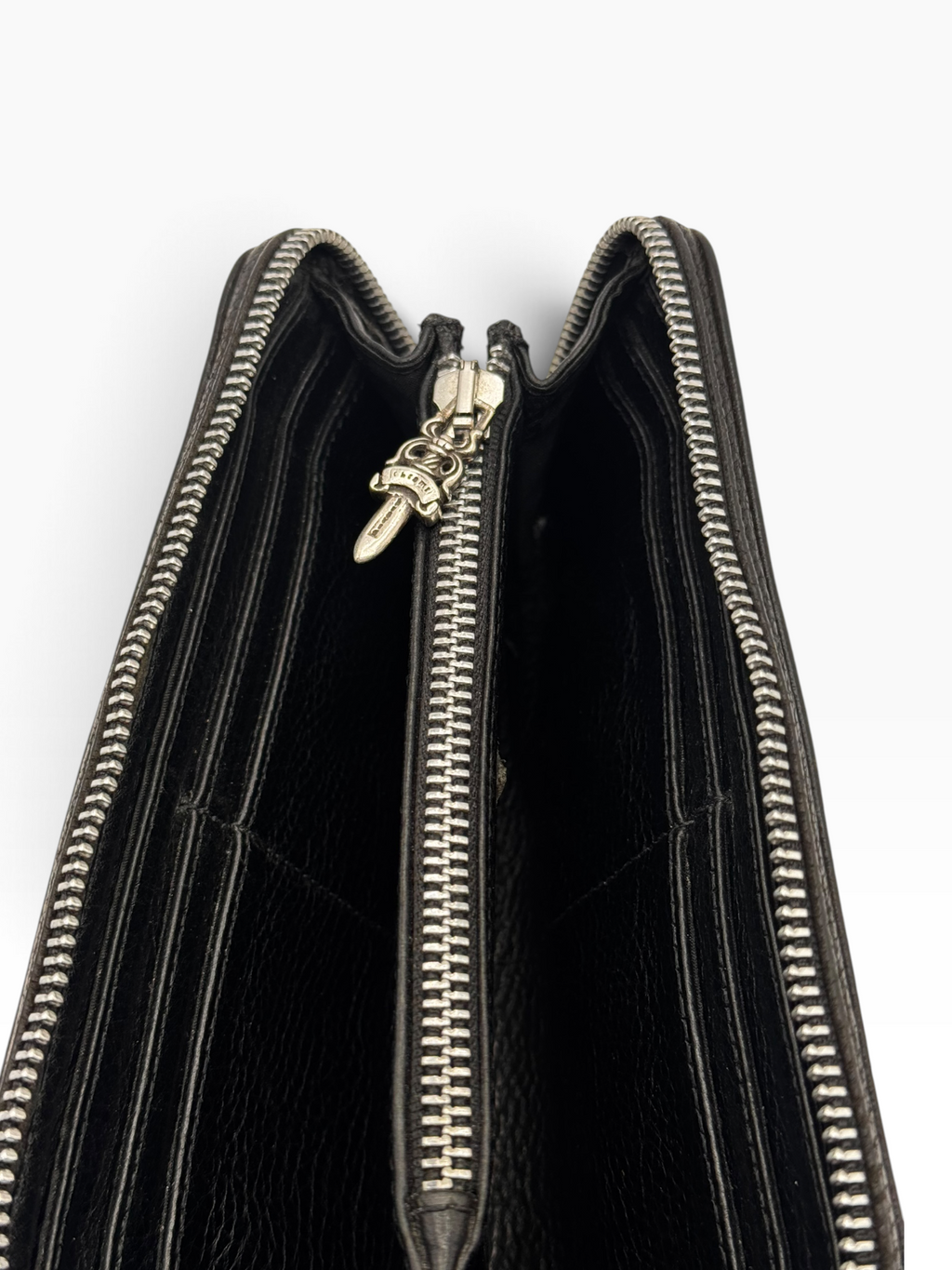 Chrome Hearts Black Triple Cross Wallet