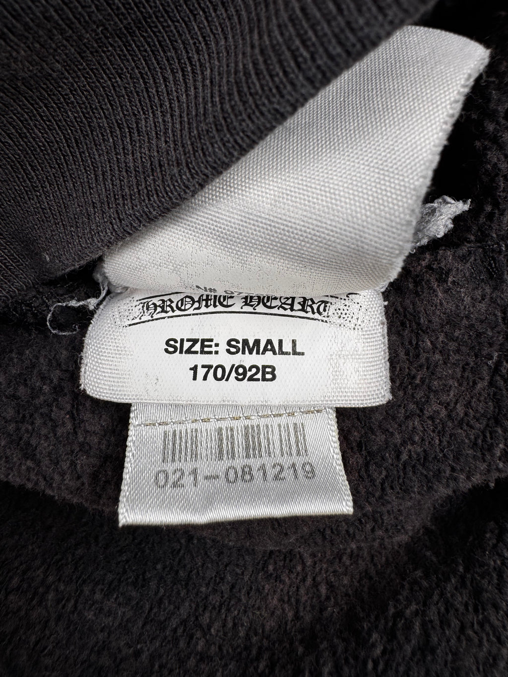 Chrome Hearts Vertical Logo Zip Up Hoodie