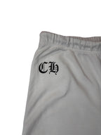 Chrome Hearts Y2K White Cross Sweats (XL)
