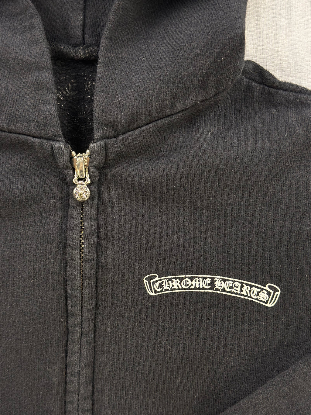 Chrome Hearts Baby Scroll Zip Up Hoodie