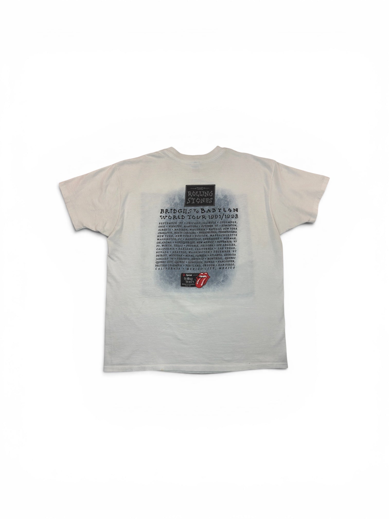 Vintage 90s Rolling Stones Bridges Tee (XL)