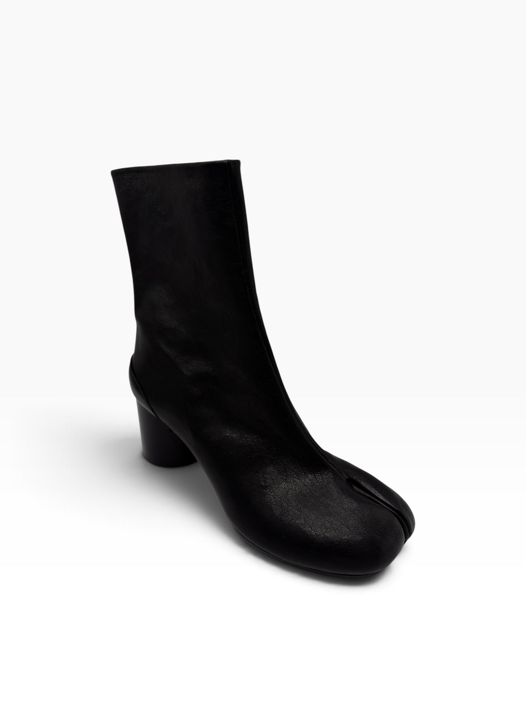 Maison Margiela Leather Tabi Ankle Boots Black