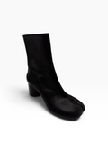 Maison Margiela Leather Tabi Ankle Boots Black