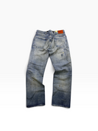 RRL Straight Fit Eastborough Distressed Jeans
