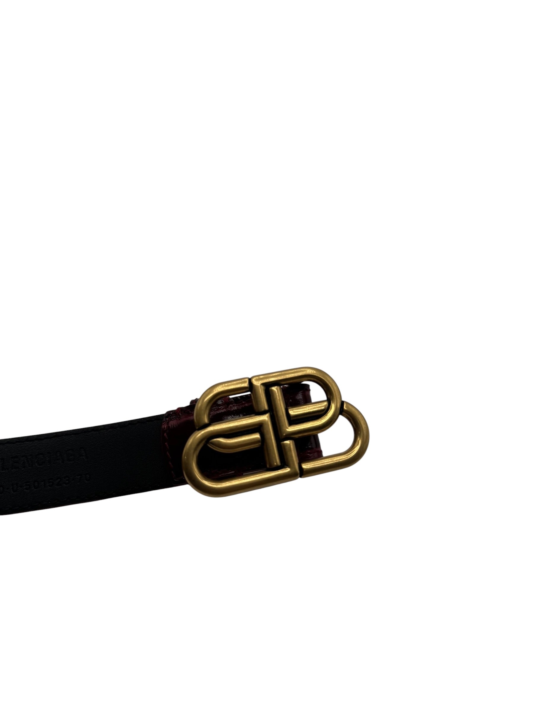 Balenciaga Mock Croc Leather Belt (70CM)