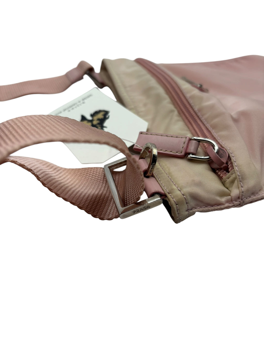 Prada Pink Nylon Side Bag