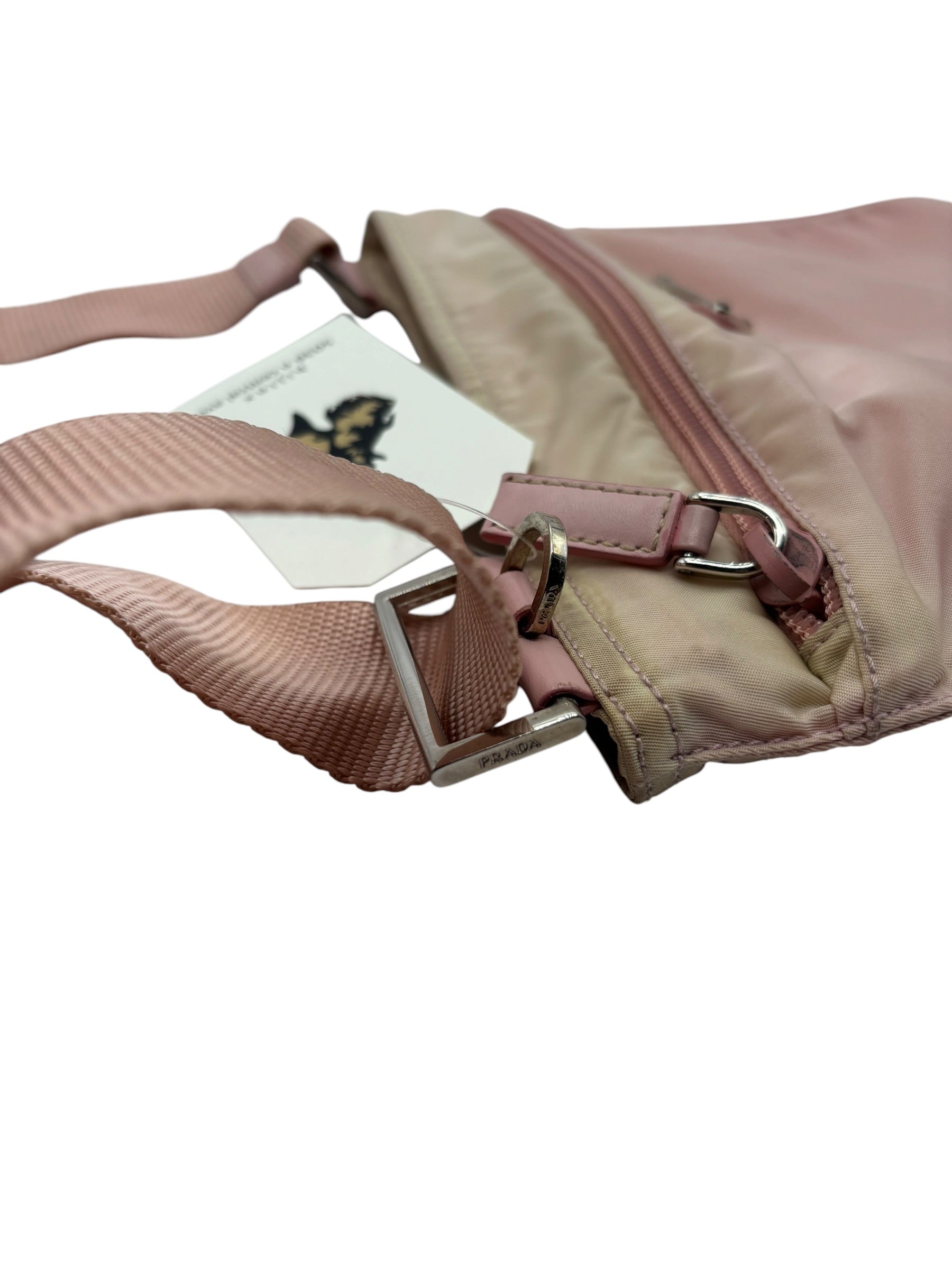 Prada Pink Nylon Side Bag