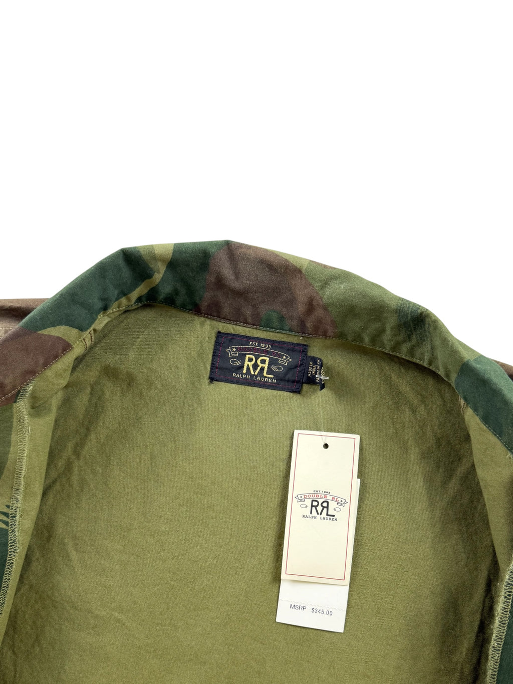 RRL Camo Poplin Overshirt