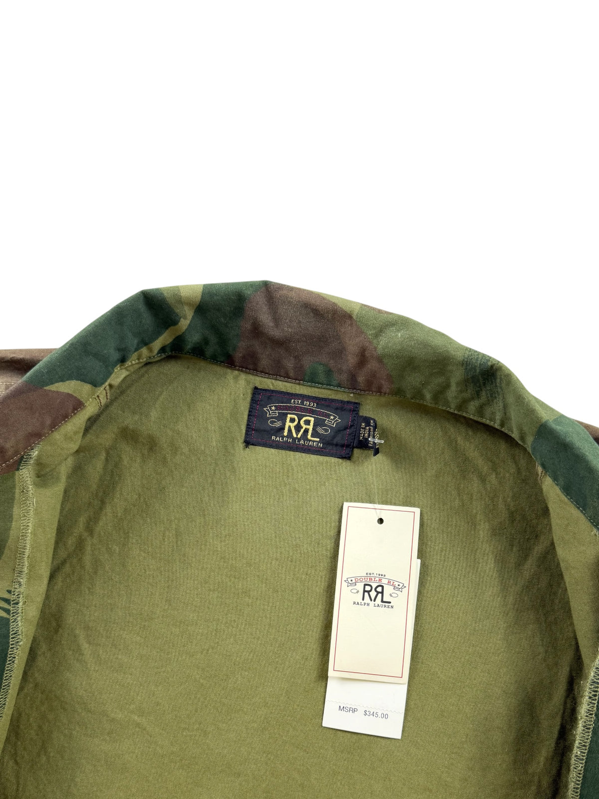 RRL Camo Poplin Overshirt