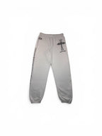 Chrome Hearts Y2K White Cross Sweats (XL)