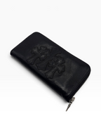 Chrome Hearts Black Triple Cross Wallet