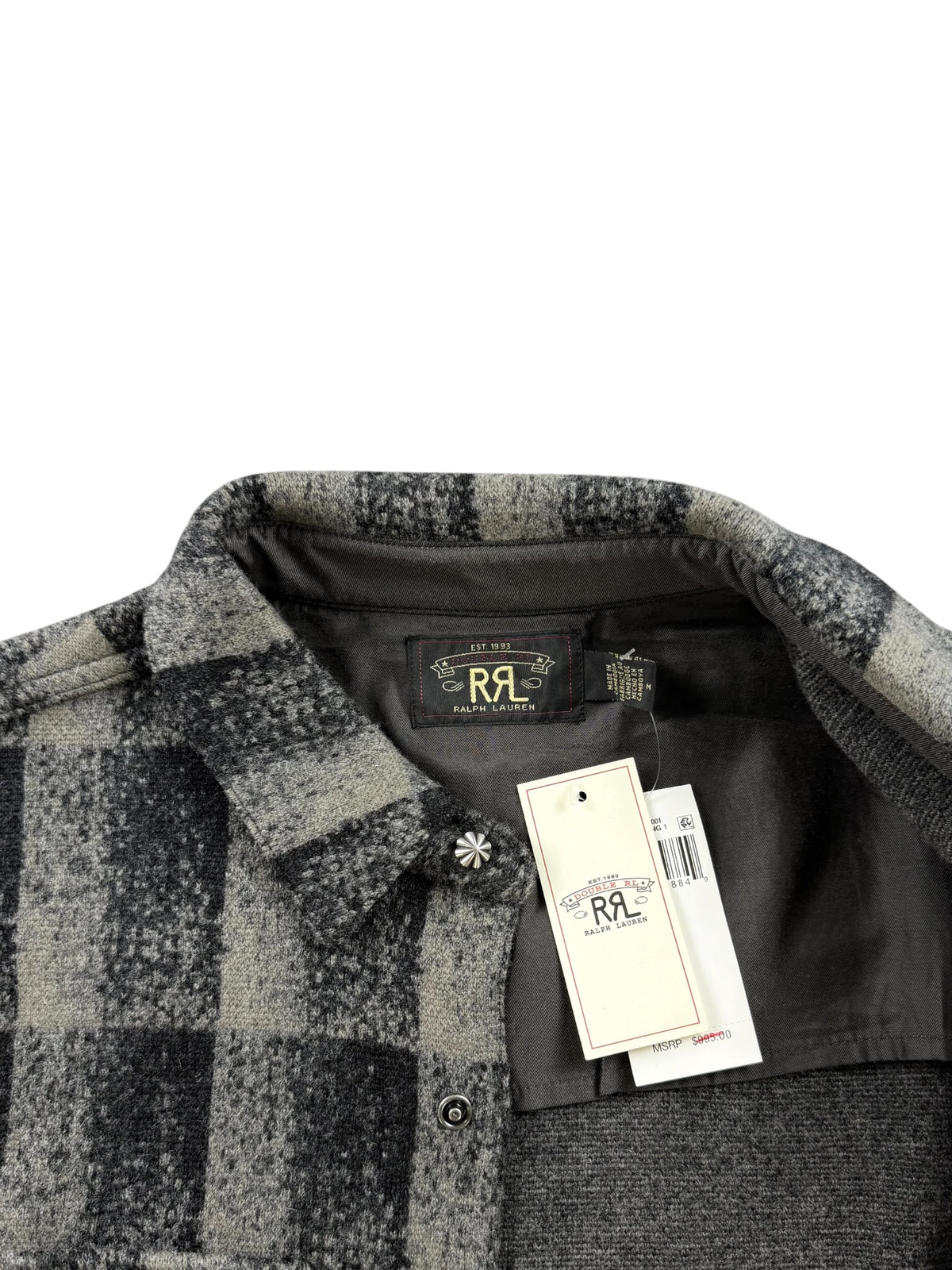 RRL Wool-Cashmere Checked Overshirt