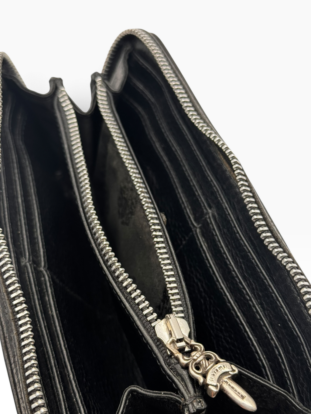 Chrome Hearts Black Triple Cross Wallet