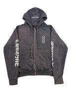 Chrome Hearts Vertical Logo Zip Up Hoodie