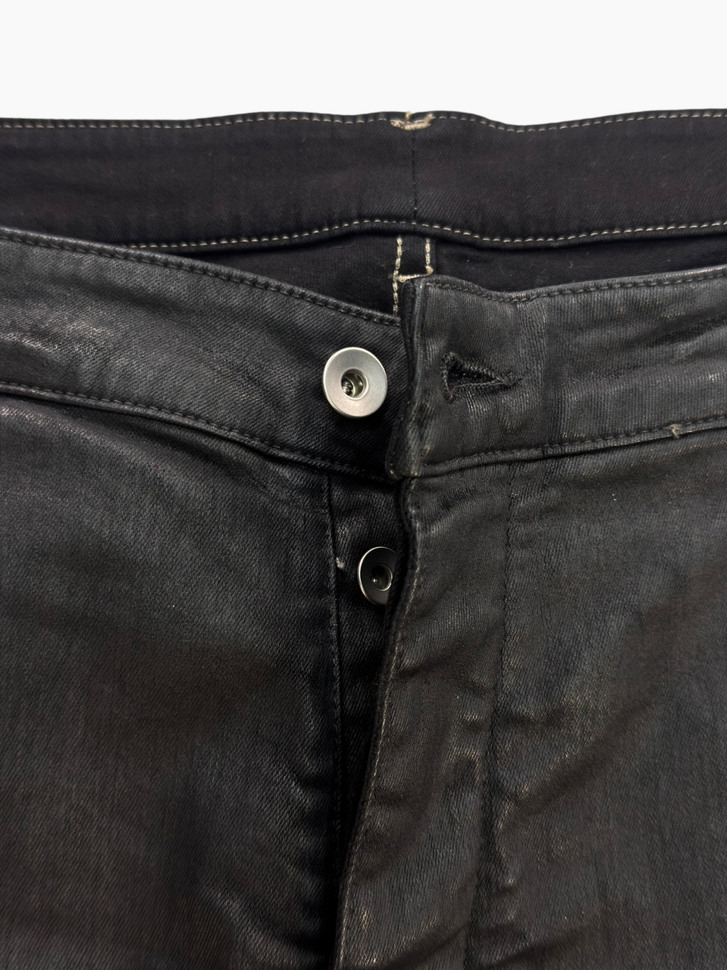Drkshdw Black Wax Bias Bootcut