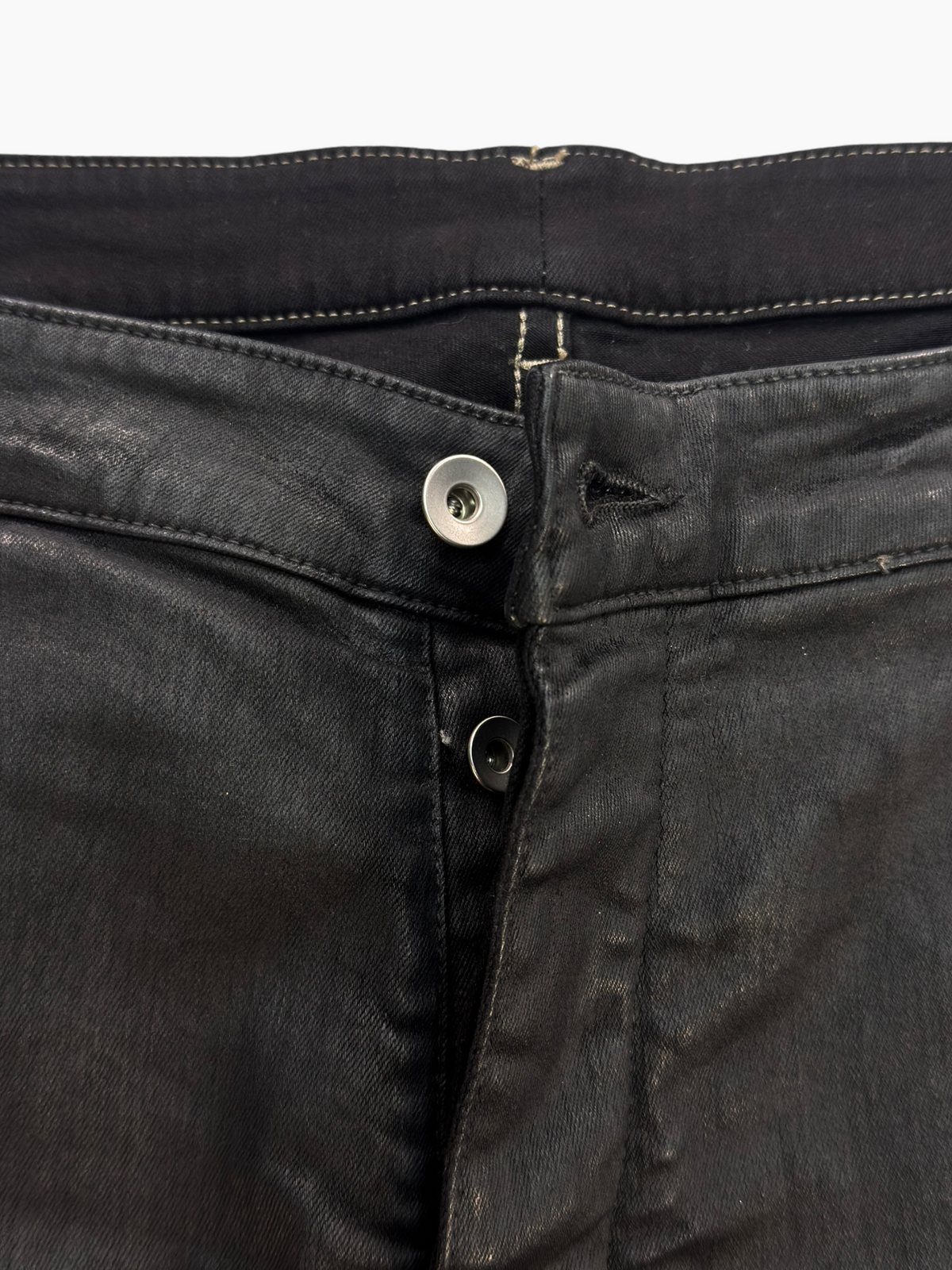 Drkshdw Black Wax Bias Bootcut