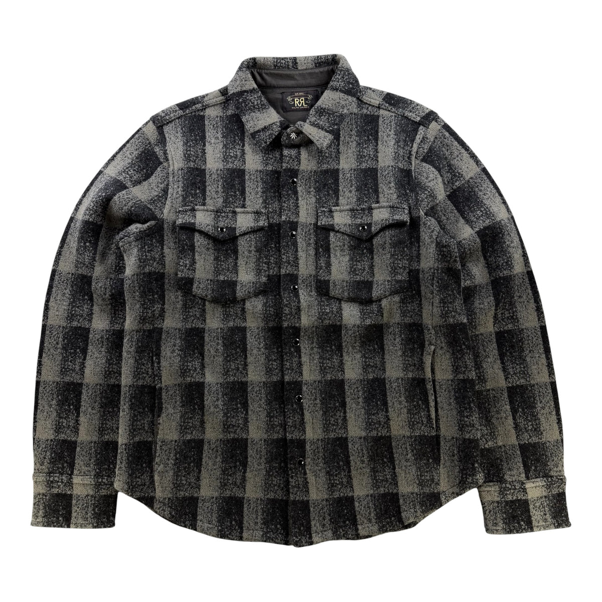 RRL Wool-Cashmere Checked Overshirt