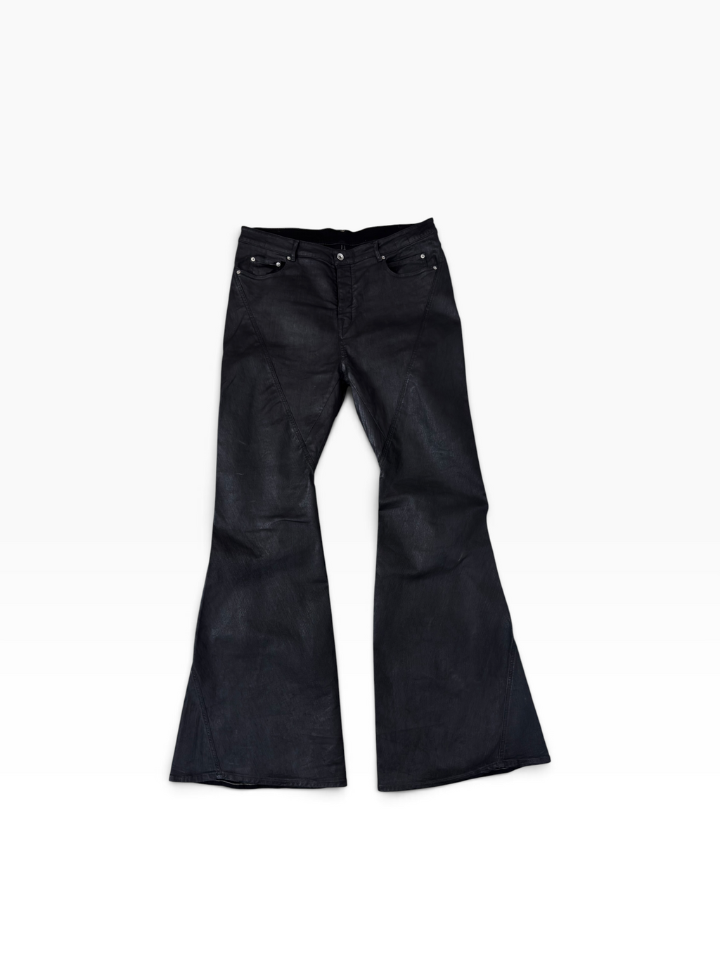 Drkshdw Black Wax Bias Bootcut