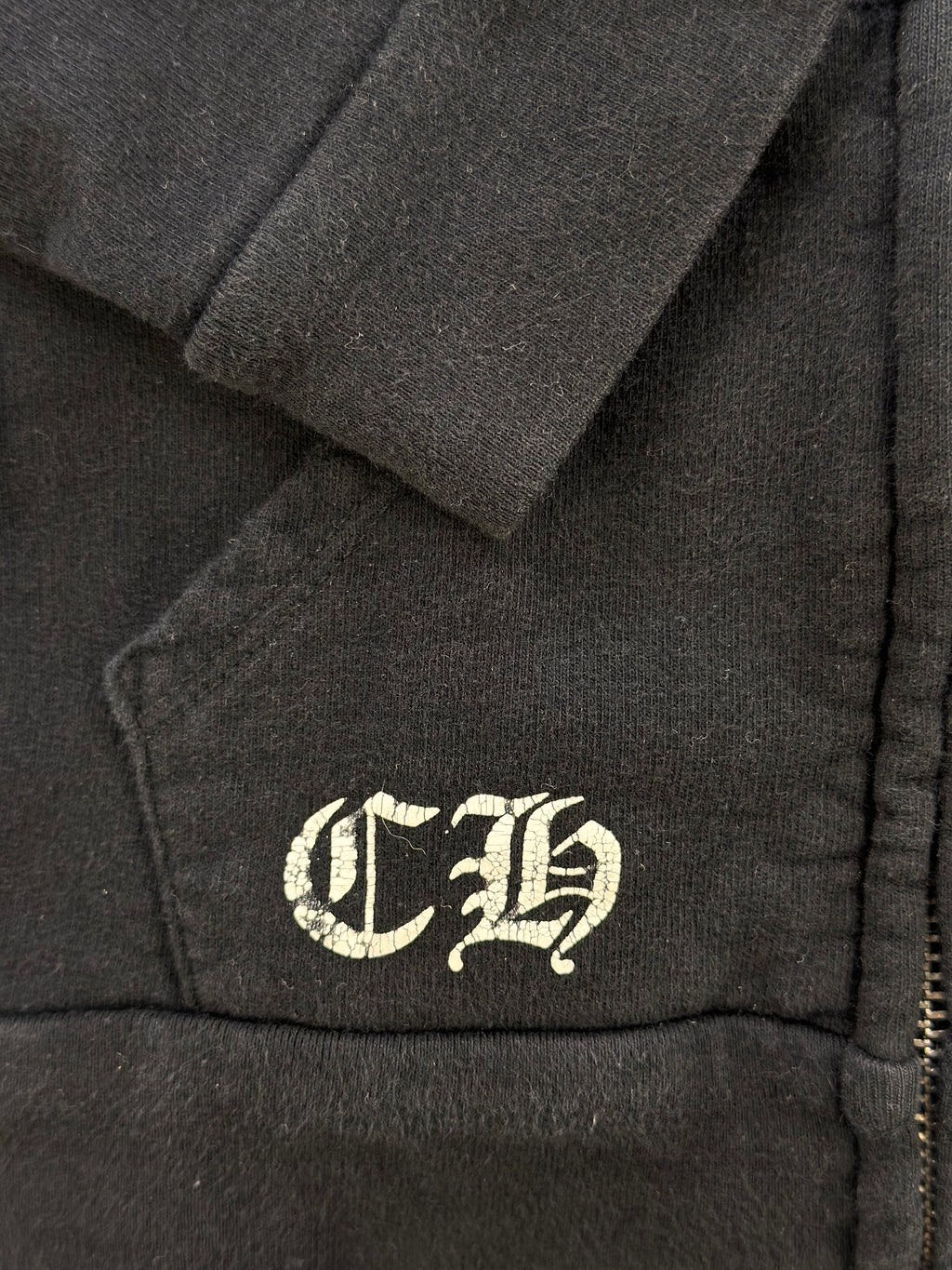 Chrome Hearts Baby Scroll Zip Up Hoodie