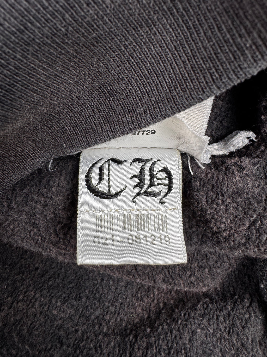 Chrome Hearts Vertical Logo Zip Up Hoodie