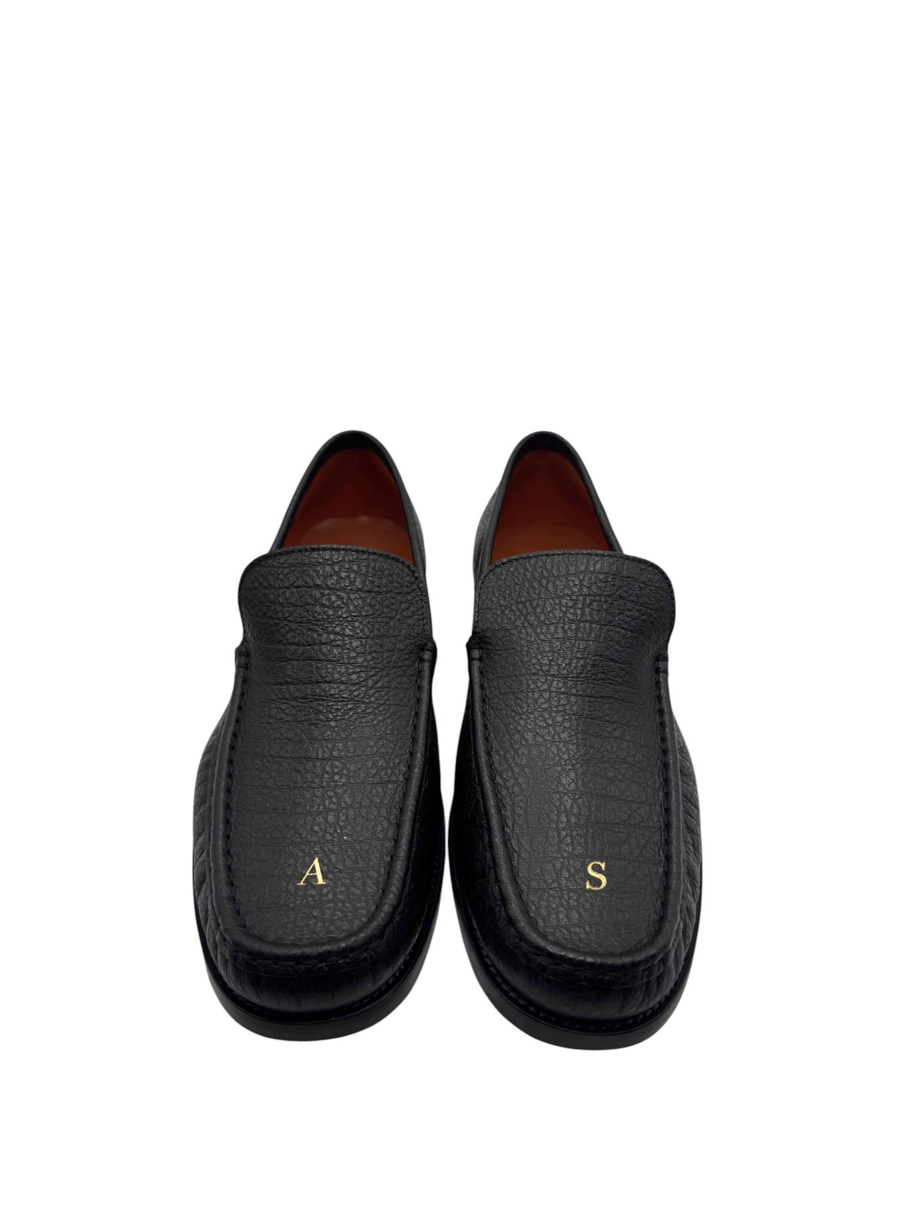 Acne Studios Grainy Leather Initial Loafer (44)