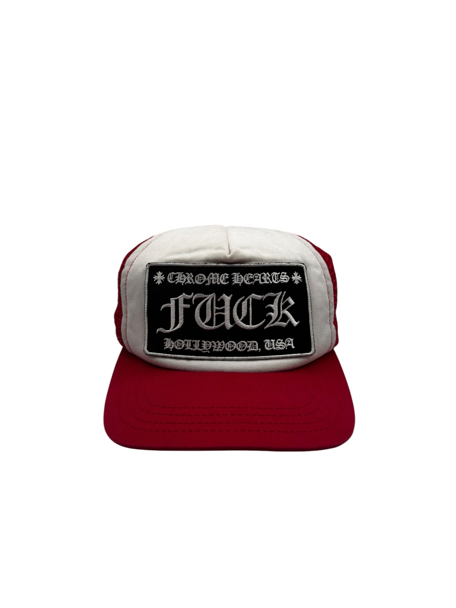 Chrome Hearts Y2K Red/Wht Fuck Trucker