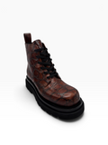 Bottega Veneta Croc Ankle Boots
