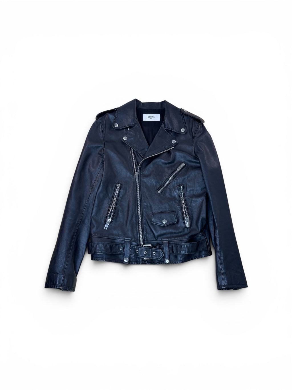 Celine Christian Marclay Leather Jacket (48)