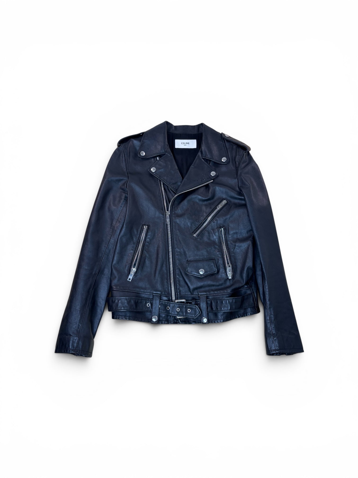 Celine Christian Marclay Leather Jacket (48)