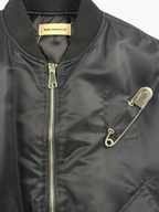 Bare Knuckles Safety Pin Bomber Jacket