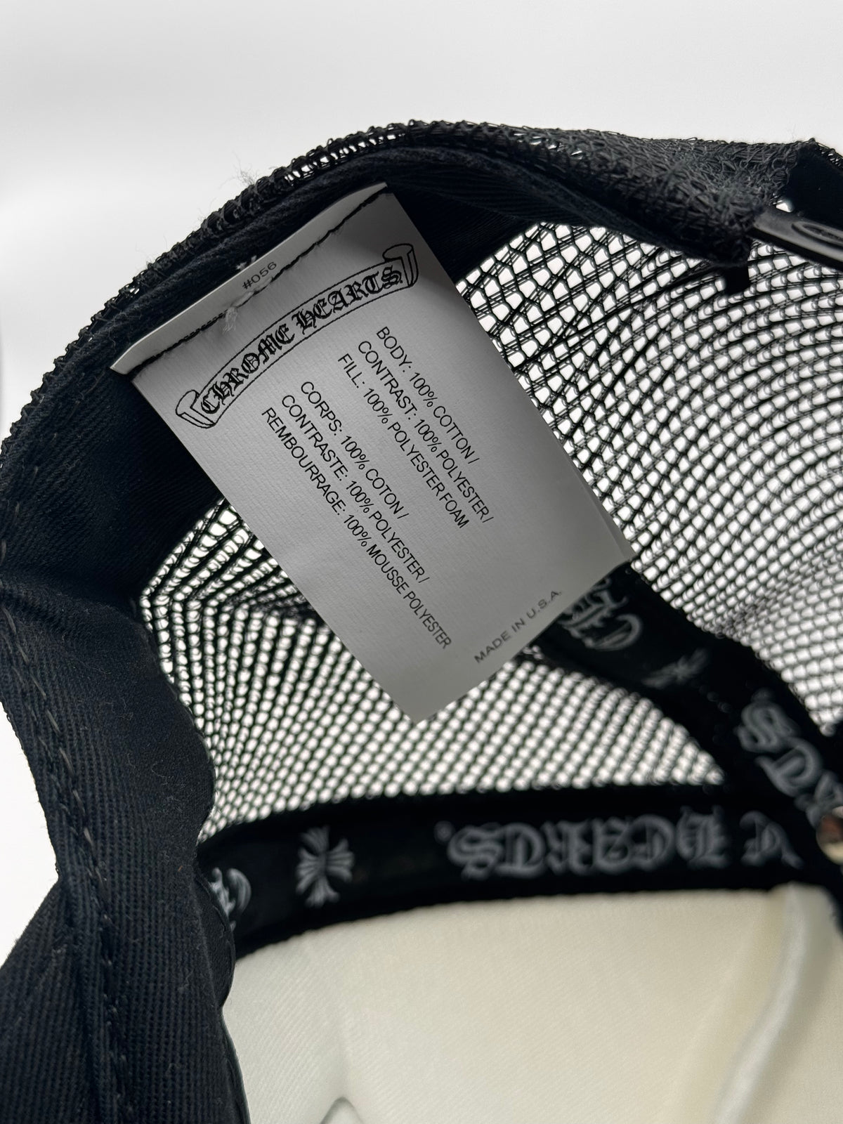 Chrome Hearts Blk/Wht Trucker Hat