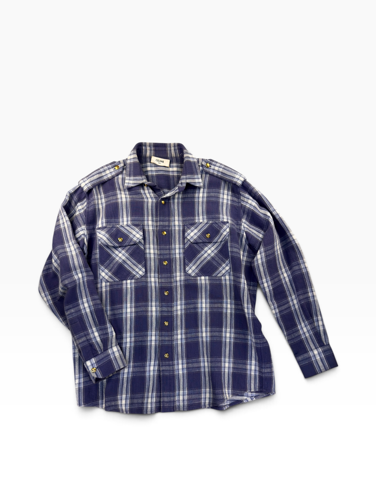 Celine Blue Western Shirt