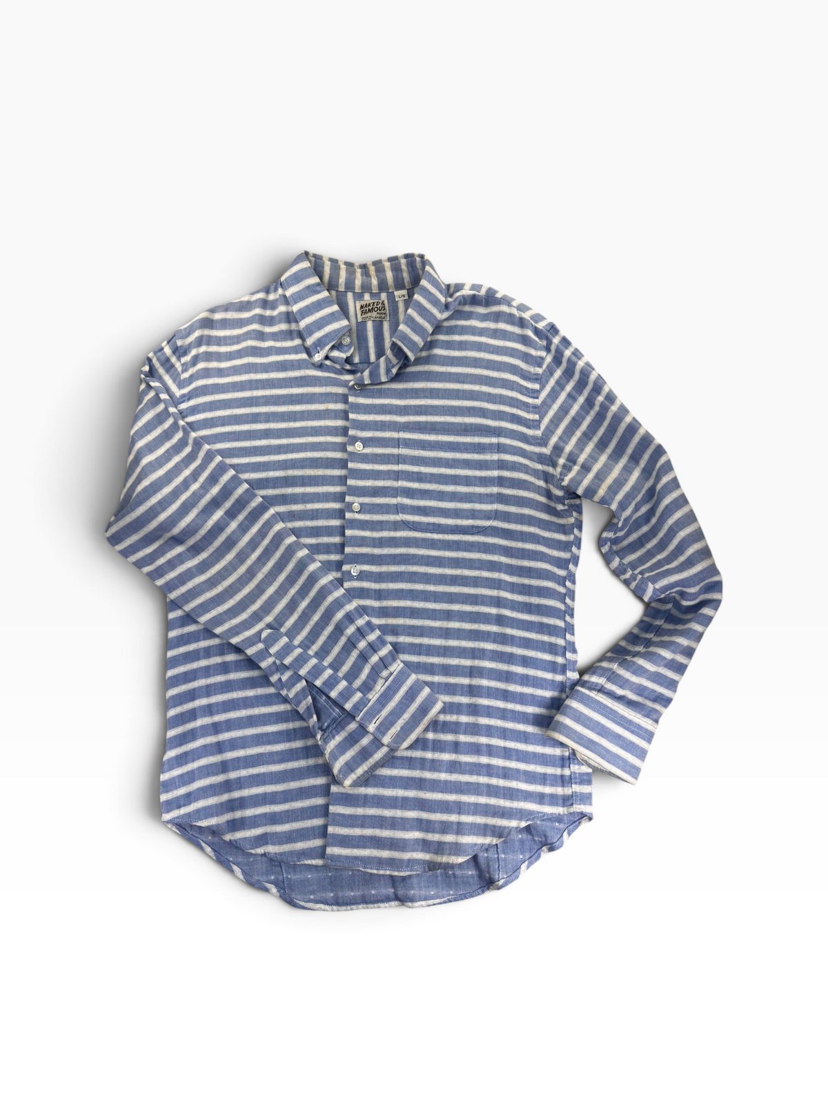 Naked & Famous Handwoven Striped Shirt