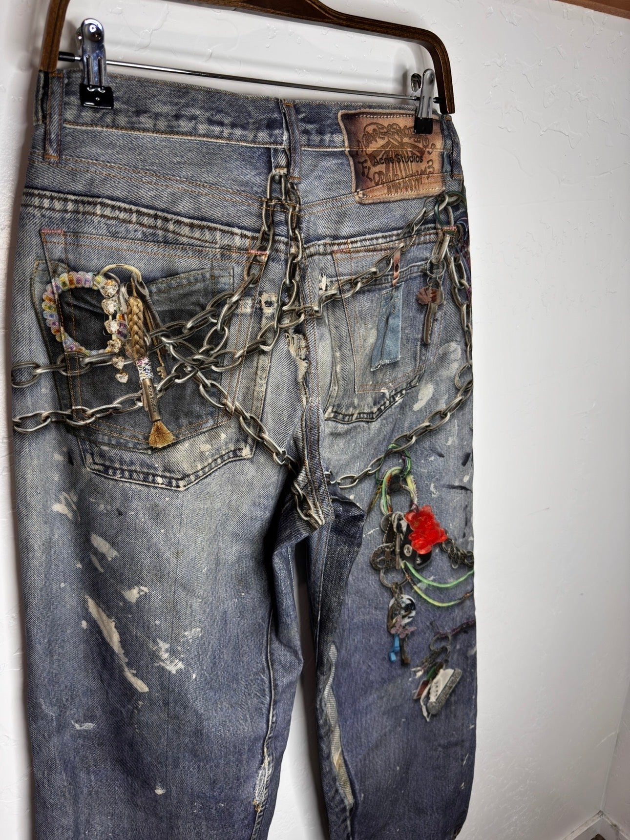 Acne Studios 1981 Chain Trompe L’oeil Jeans (44)