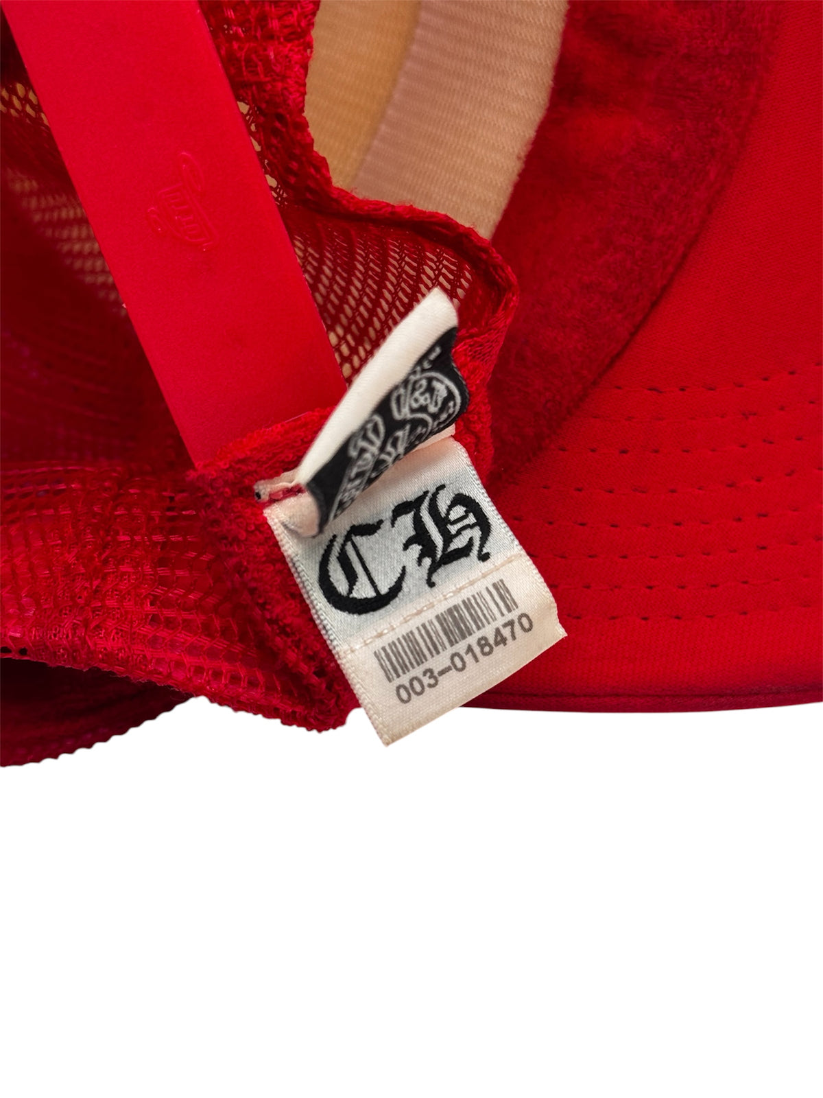 Chrome Hearts 90s Red Fuck Trucker Hat