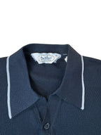 Vintage 60s Da Vinci Black Poly Polo (XL)