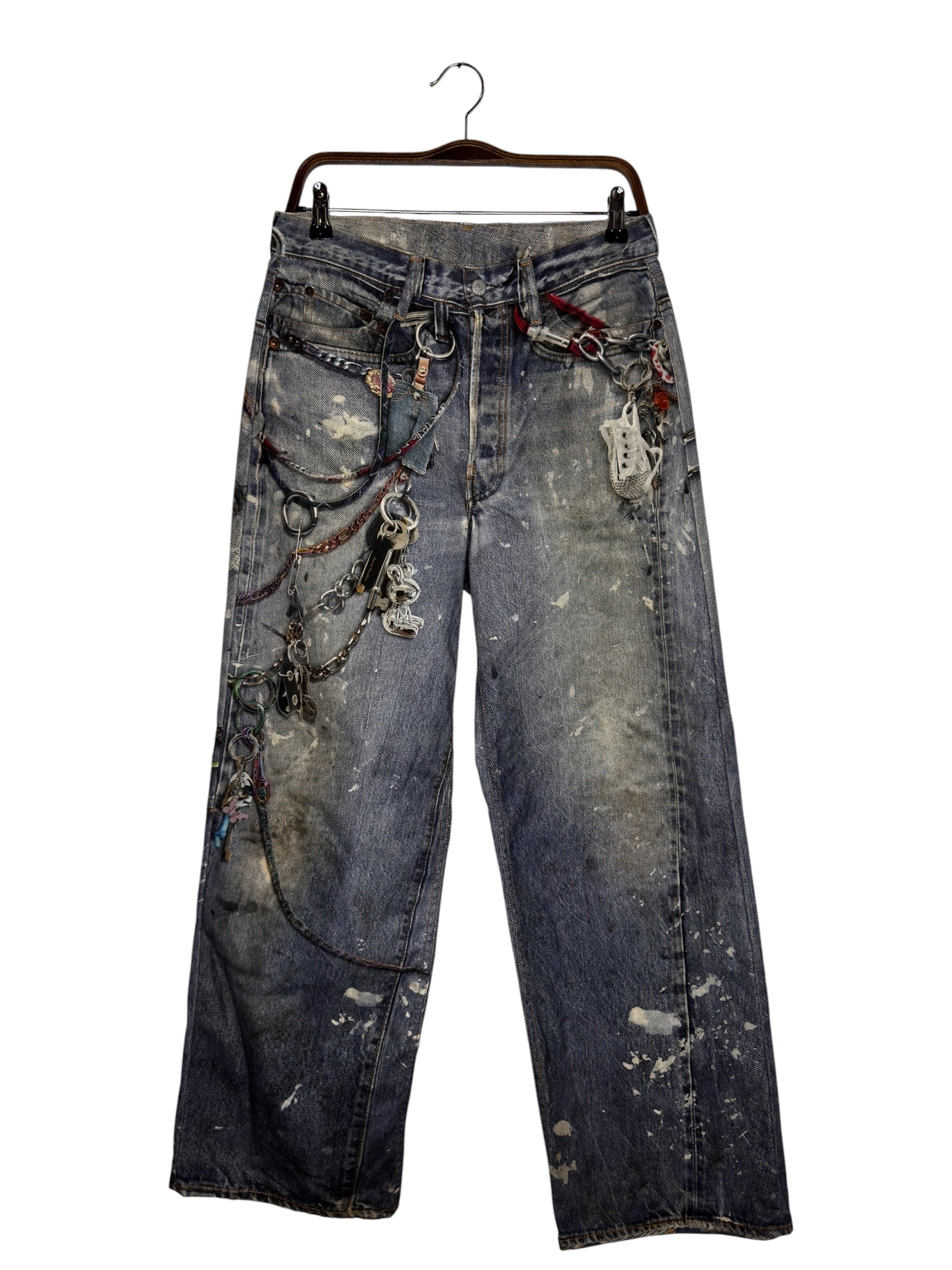 Acne Studios 1981 Chain Trompe L’oeil Jeans (44)