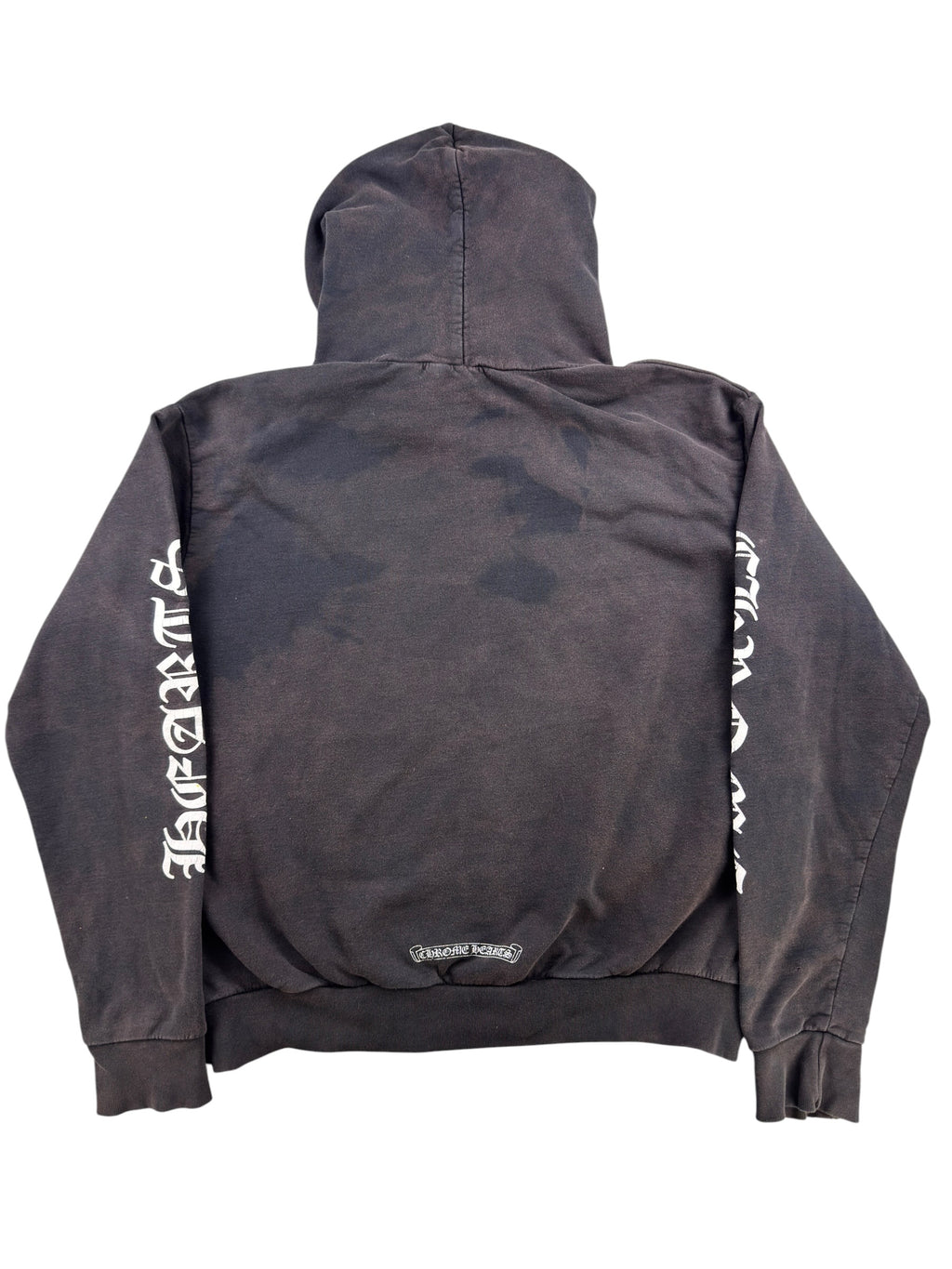 Chrome Hearts Vertical Logo Zip Up Hoodie