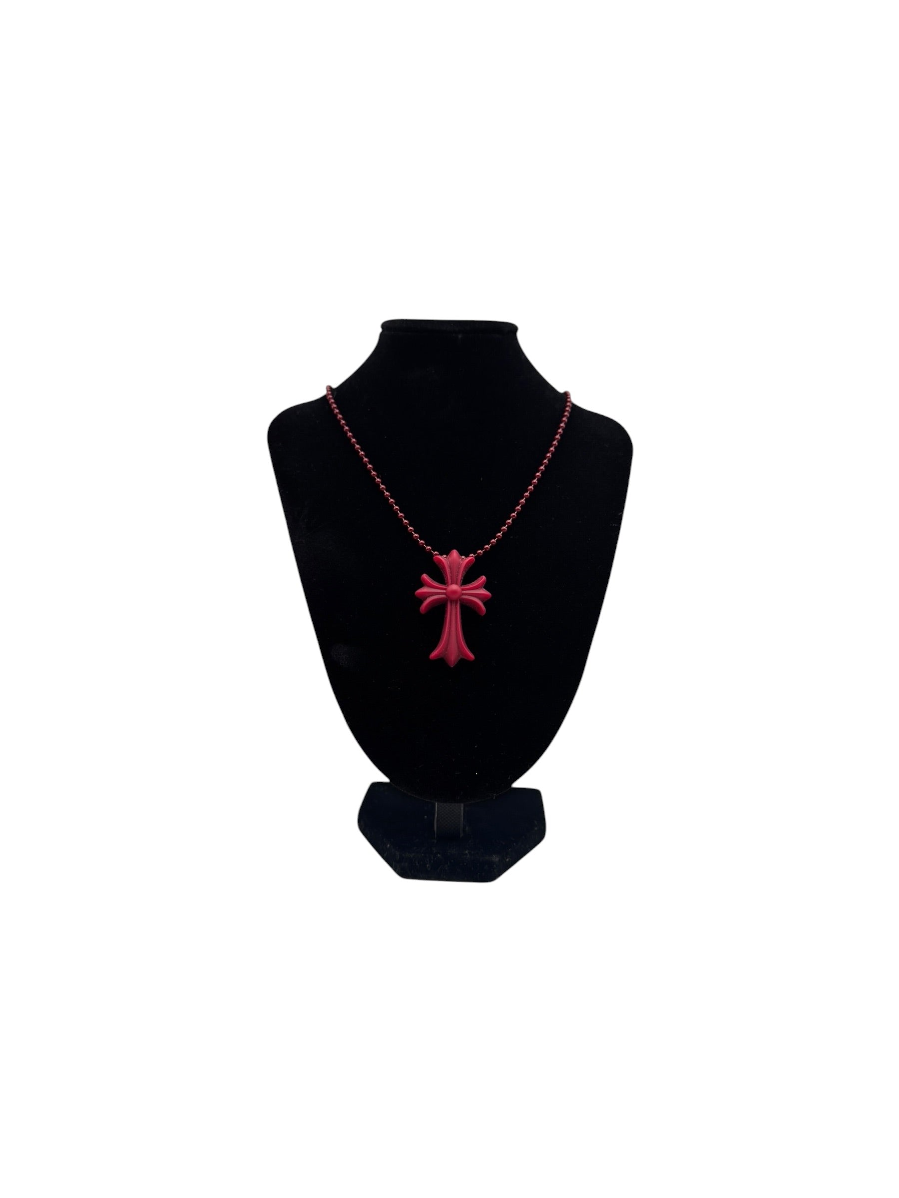 Chrome Hearts 20th Anniversary Silicone Cross Necklace