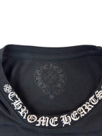 Chrome Hearts Black Neck Logo Tee (M)